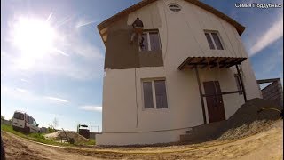 ДЕКОРАТИВНАЯ штукатурка БАРАШЕК на фасаде своими руками