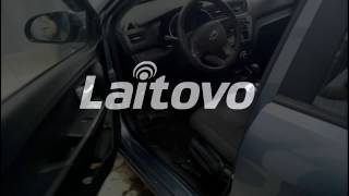 Автошторки Laitovo на магнитах, установка на Kia Rio Hatchback