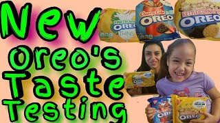 Cherry Cola Oreos, Piña Colada Oreo's, Kettle Corn Oreo's, NEW Oreo's Taste Testing and Review