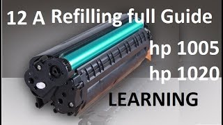 How to refill HP Laser Jet printer Cartridge at home, HP 12 A cartridge international standards..