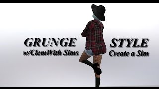 CAS Sims 4 - Grunge Style - Collab w/ClemWith Sims
