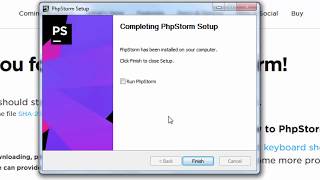 How to Download and Install PhpStorm 2017.2.4 on windows
