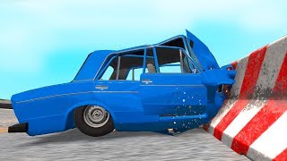 НАМОТАЛСЯ НА ОТБОЙНИК в BEAMNG DRIVE