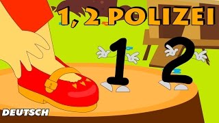 Eins Zwei Polizei (One Two Buckle my Shoe) | German Nursery Rhymes