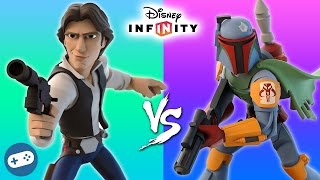 Han Solo VS Boba Fett Disney Infinity 3.0 Toy Box Fight