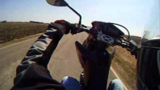 Wheelies on Suzuki DRZ400SM w/ GoPro Camera