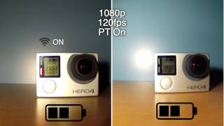 Does WiFi KILL your GoPro 4 ?! Battery Life Test 120 fps Hero 4 Black