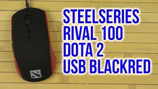 Распаковка SteelSeries Rival 100 Dota 2 USB Black/Red