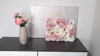 ЦВЕТОЧНОЕ ПАННО СВОИМИ РУКАМИ...FLOWER PANNA...花卉油畫