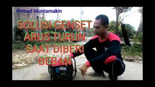 CARA MENGATUR GENSET KEHILANGAN VOLTASE KETIKA DIBERI BEBAN