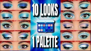 Jeffree Star Blue blood | 10 Looks 1 palette  | Tutorial style ?