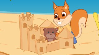 Famille d'Écureuil - Château De Sable Pour Un Ours Vidéos Animé 2021 en Français 13+