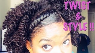 Natural Hair | Twist & Style Tutorial!!