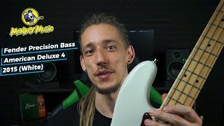 Обзор бас-гитары Fender Precision Bass American Deluxe 4 White 2015 | MonkeyMusic