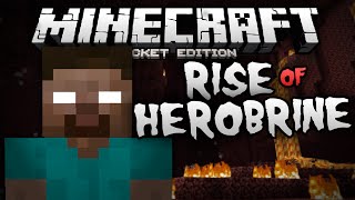 THE RISE OF HEROBRINE!!! - Epic Herobrine Boss Battle - Minecraft Pocket Edition