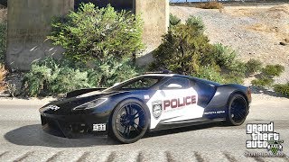 GTA 5 MODS LSPDFR 826 - SUPERCARS PATROL!!! (GTA 5 REAL LIFE PC MOD) FORD GT