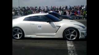 гонки в Ингушетии  Nissan Skyline GTR(06) VS Nissan Skyline GTR(95)