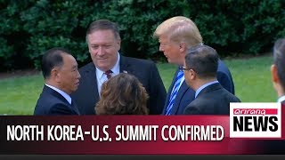 Trump says June 12 Singapore summit back on after meeting with N. Korea's former spy chief