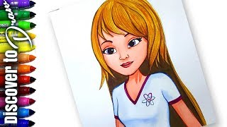 How to Draw Stephanie from LEGO Friends | Discovertodraw water color drawings