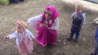 Празднуем День Рождения Кати с героями мультика Маша и Медведь! Аниматоры на детский праздник
