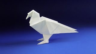 Оригами голубь из бумаги ? Оригами ПТИЦА из бумаги