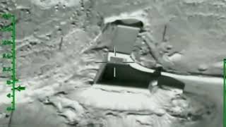 Су-34 ВКС РФ нанес удар бомбой КАБ-1500ЛГ по скоплению боевиков