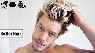 4 Male Model SECRETS to IMMEDIATELY Have BETTER HAIR