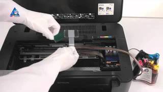 Установка СНПЧ на принтер EPSON B42 WD