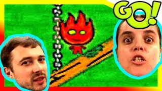 БолтушкА, ПРоХоДиМеЦ  и новые Приключения ОГНЯ и ВОДЫ! #489 ИГРА для ДЕТЕЙ - Огонь и Вода