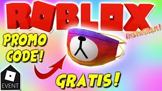 NUEVO PROMO CODE ROBLOX CONSIGUE GRATIS TAPA BOCAS DE OSO DE INSTAGRAM (Hashtag No Filter) 2020