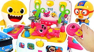 Pinkfong,Pororo is hurt! Go! Pinkfong ambulance hospital play #PinkyPopTOY