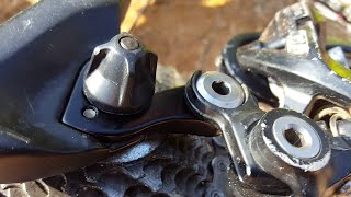 Patilla de sujeción del desviador Mecánica de la bicicleta patilla rota