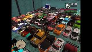 TUNING CARS "2°Parte" GTA SAN ANDREAS BRAZIL (NEW GARAGE) BY GEANE FULL HD 1080p