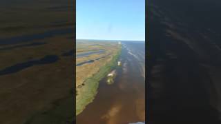 Обская губа с вертолета