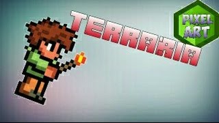 пиксель арт террария | пиксель арт человек из террарии | террария в #minecraft