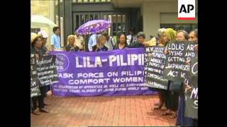 PHILIPPINES: MANILA: FILIPINO WARTIME SEX SLAVES DEMONSTRATE