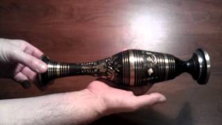 Antique Indian brass vase