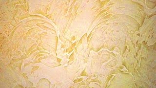 Фактурная штукатурка - нанесение. Textured plaster application.