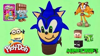 GIANT PLAY DOH SURPRISE EGG of SONIC THE HEDGEHOG