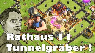 RATHAUS 11 TUNNELGRÄBER LVL 5 FARMEN ! - CLASH OF CLANS