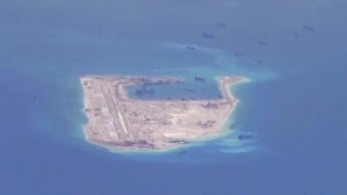 Rare look at China's artificial island-building project