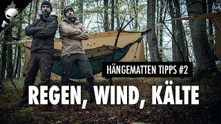 Die 10 WICHTIGSTEN TIPPS für HÄNGEMATTE im REGEN, SCHLECHTWETTER & WINTER ? Aufbau, Setup & Schlafen