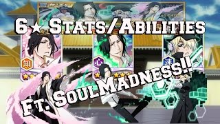 Byakuya, Tsukishima & Yukio 6★ Stats/Abilities - Bleach Brave Souls Review