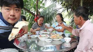 Canh rau cua đồng cha bắt
