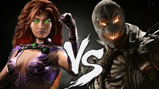 Starfire vs Scarecrow INJUSTICE 2 BATTLES!