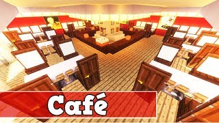 Wie baut man ein Cafe in Minecraft | Minecraft Deutsch Cafe Bauen Tutorial