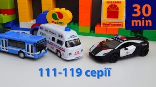 Мультик про машинки Місто машинок всі серії підряд (111-119 серії). Розвиваючі мультфільми українськ