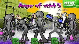 Anger of stick 5 : zombie Hack 2019: All Weapons Unlocked - Android GamePlay#12 HD