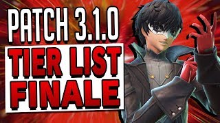 TIER LIST - Ranking ALL Characters In Super Smash Bros. Ultimate - Patch 3.1.0 - FINALE