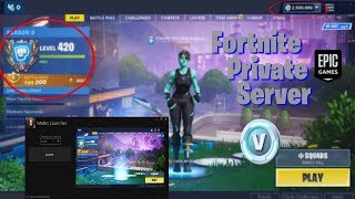 *NEW* Fortnite Private Server + Launcher SHOWCASE (ALL SKINS, ANY SEASON)